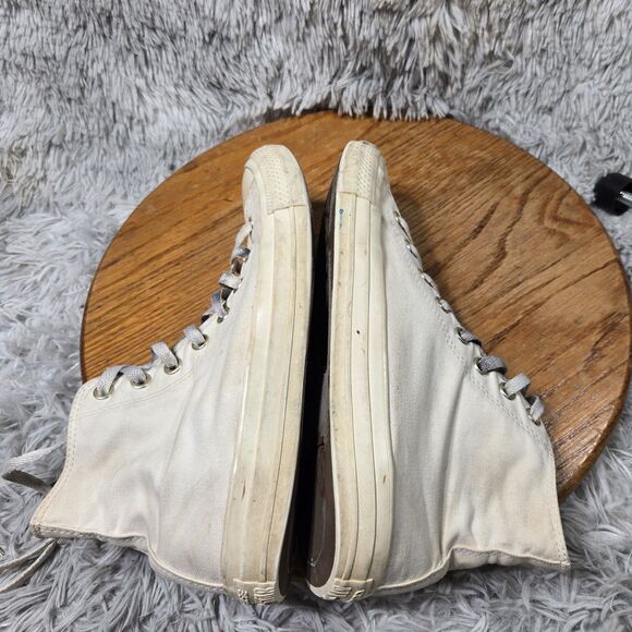 Converse Chuck Taylor All Star Women Size 9 Retro Y2K Style High Top White Shoes - Picture 4 of 13
